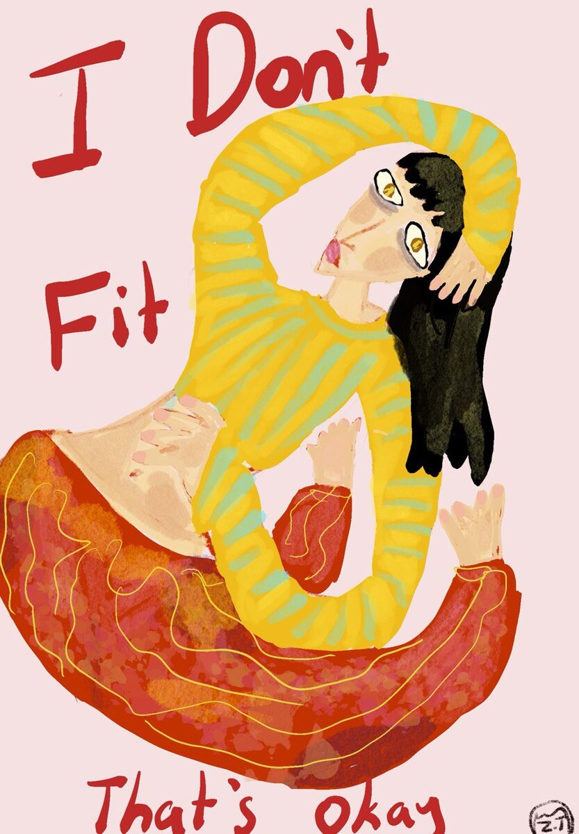 A character feeling delightfully out of place — People Series by CarmelaCat Studio