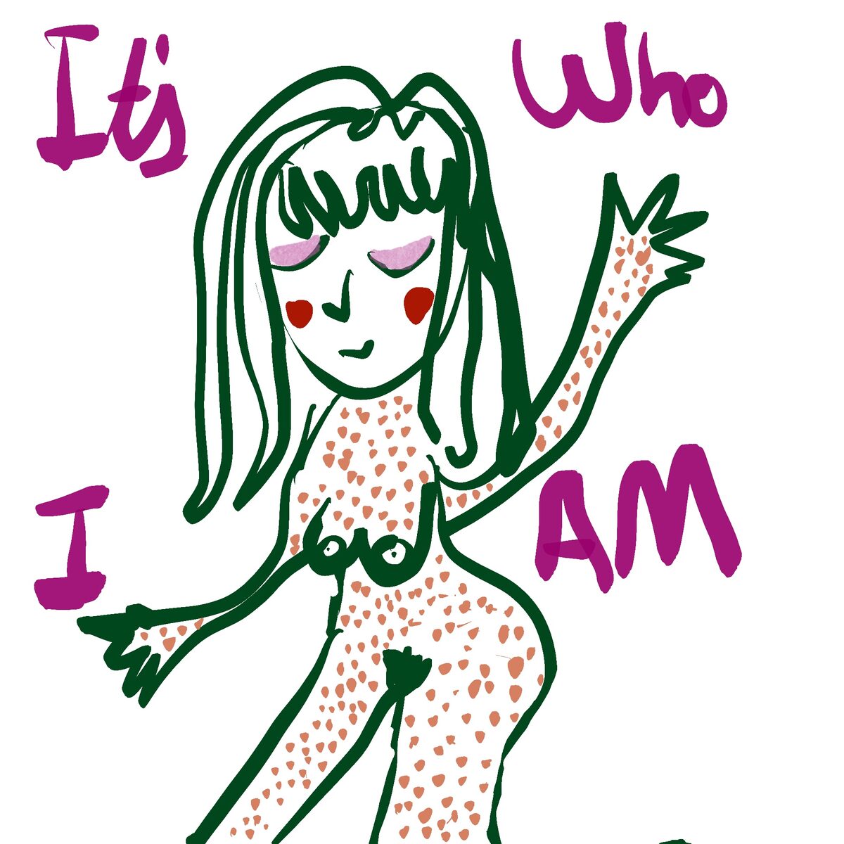 A bold self-portrait full of identity and colour — People Series by CarmelaCat Studio